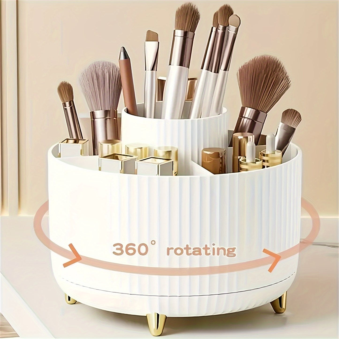 360° Rotating Makeup Organizer